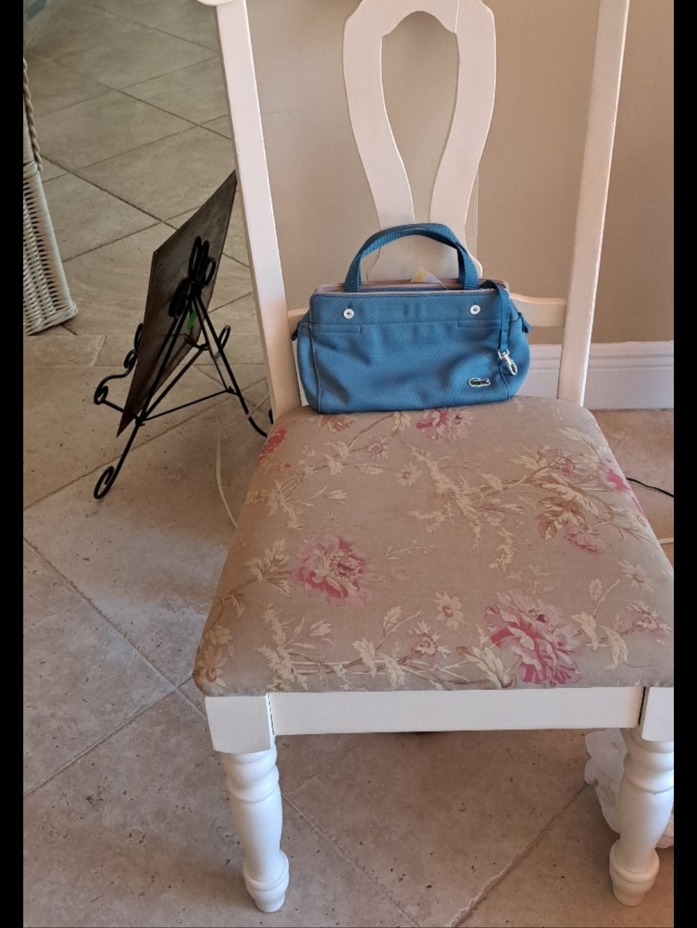 Lacoste Small Teal Blue8 Top-Handle  Tote BagAdorable LNWOT